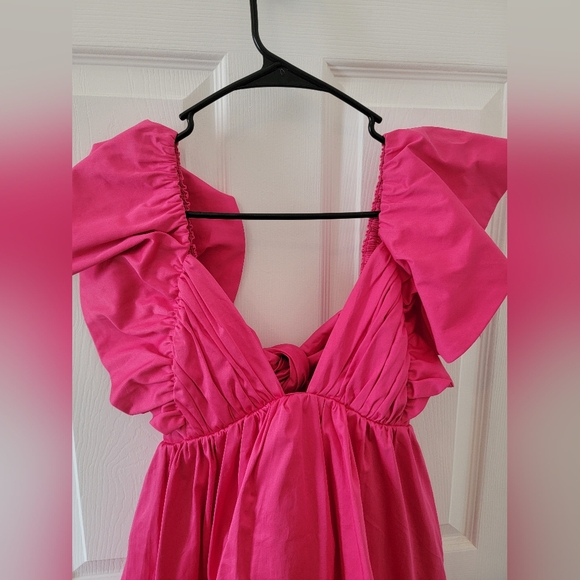 For Love & Lemons Clementine Mini Dress In Pink NWT - Picture 6 of 10